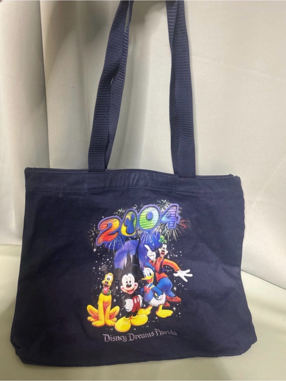 Disney Navy Multi‑Color 2004 Disney Dreams Florida Tote Bag
